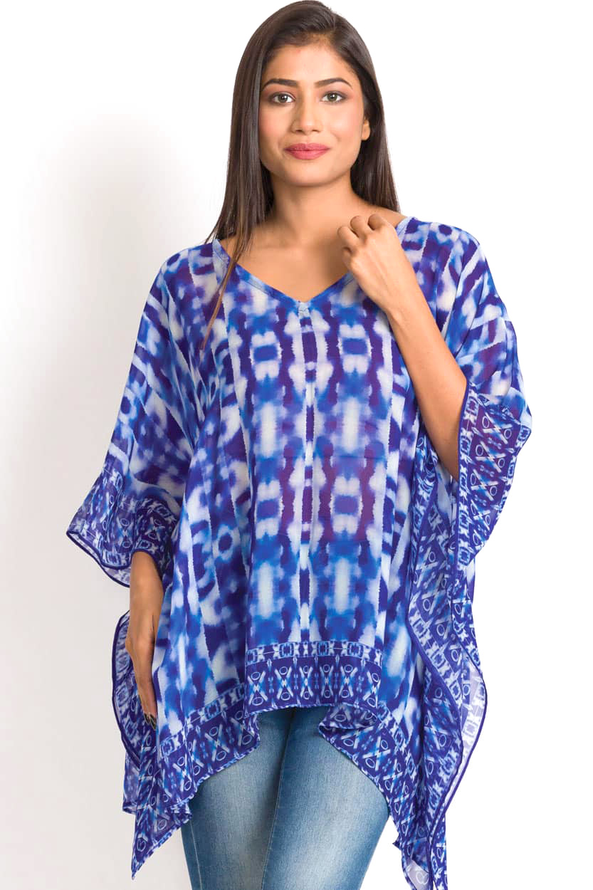 Kumari Cobalt Blue Tunic Top