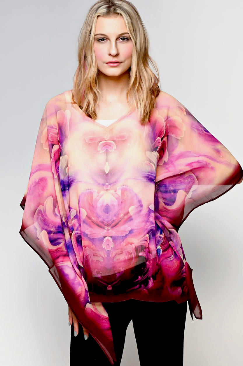 Kumari Purple Tunic Top