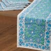 Blue Floral Table Runner