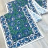 Blue Floral Table Runner