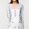 Divya Handmade Lavender Embroidered Tunic