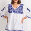 Ramani Blue Hand Embroidered Top