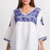 Ramani Blue Hand Embroidered Top