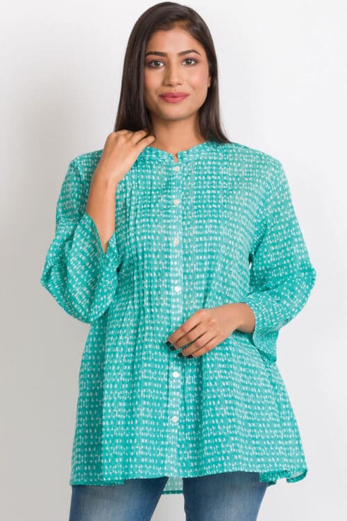 Amisha Turquoise Tunic Top