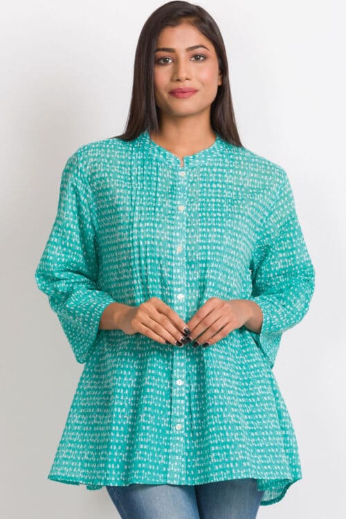 Amisha Turquoise Tunic Top