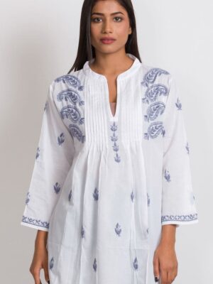 Kamalika Embroidered Cotton Tunic