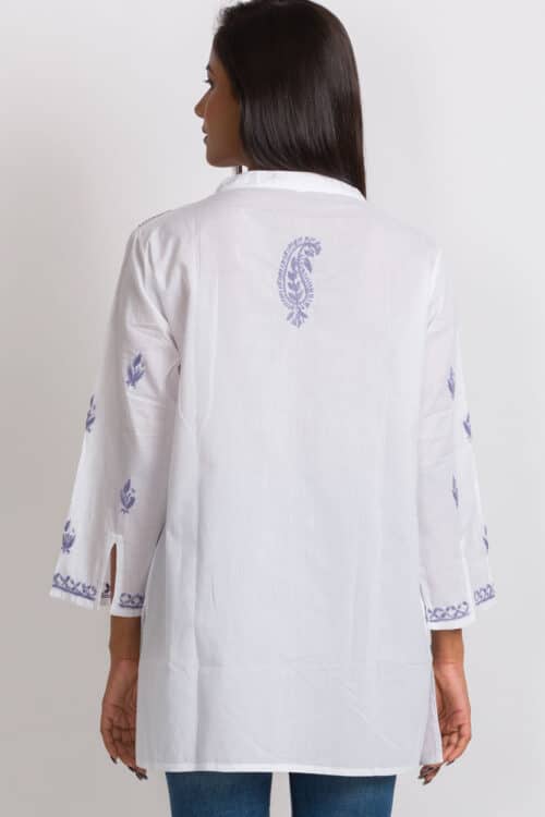 Kamalika Embroidered Lavender Tunic