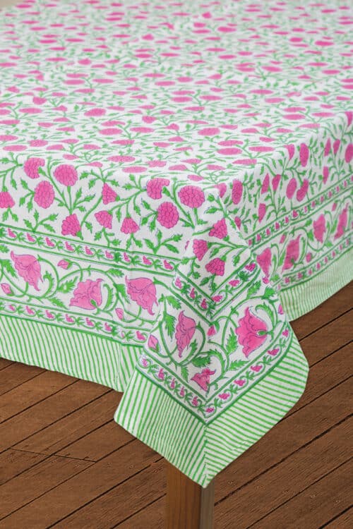 Fuchsia Floral Tablecloth