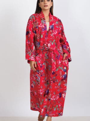 Red Kimono Robe