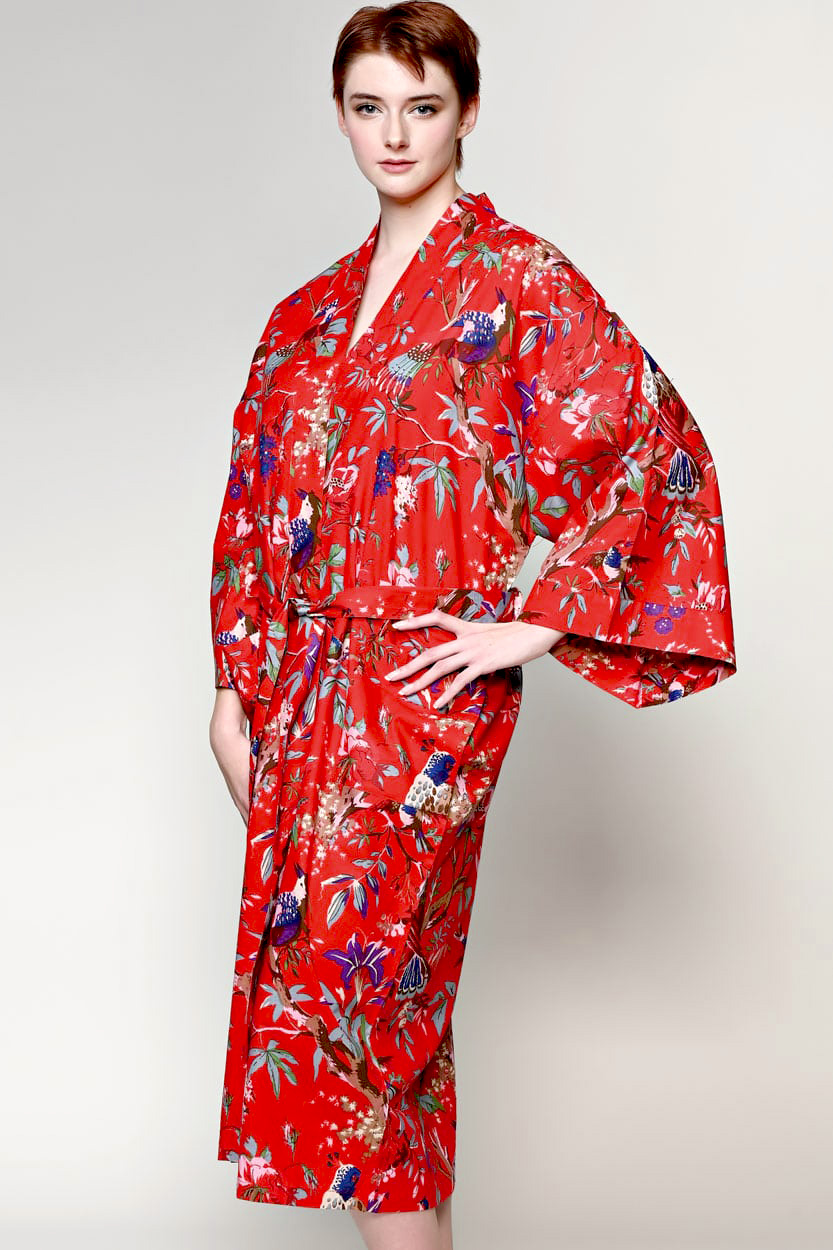 Red Kimono Robe