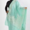 Geeta Aqua Embroidered Shawl