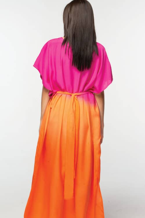 Ombre Orange Caftan