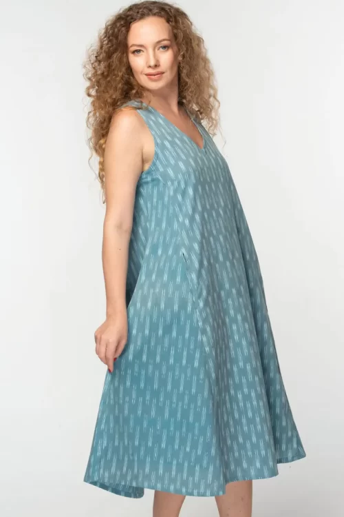 Ikat Handloom Dress DS-14.1 - Image 3