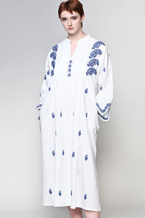 Kamalika Blue Embroidered Caftan