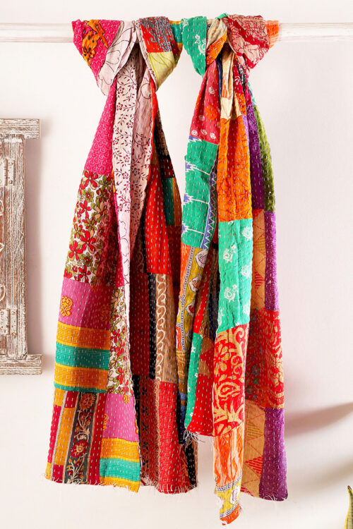 Kantha Sari Scarves