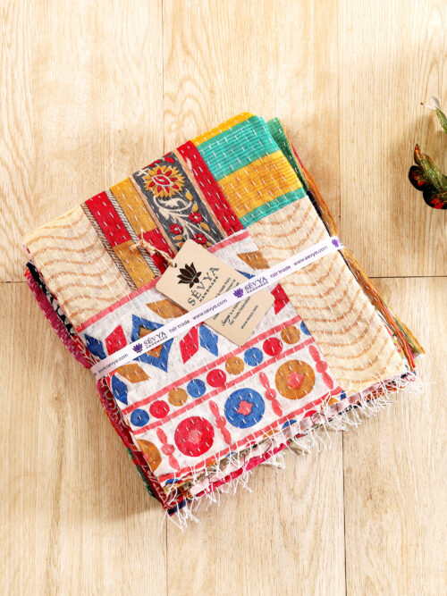 Kantha Sari Scarves