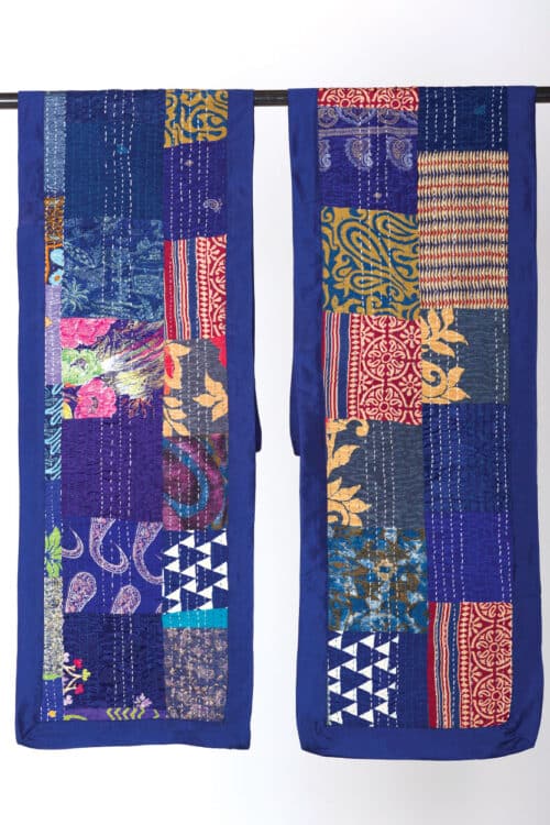 Blue Kantha Table Runners