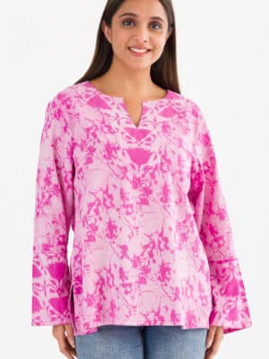Devani Pink Cotton Tunic