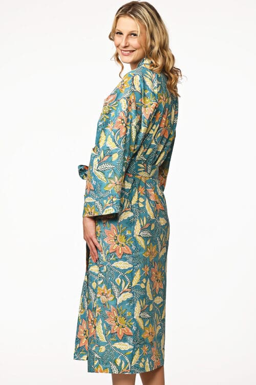 Lalita Block Print Kimono Robe