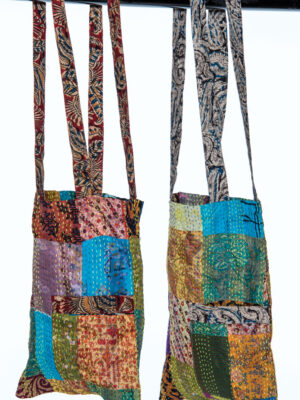 Silk Kantha Tote Bags