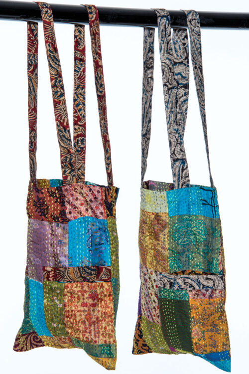 Silk Kantha Tote Bags