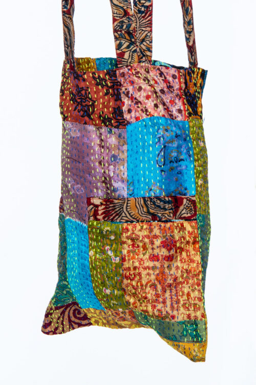 Silk Kantha Tote Bags