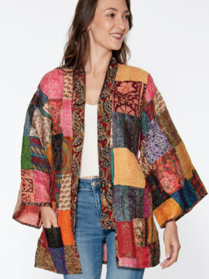 Patchwork Silk Kantha Kimono Jackets