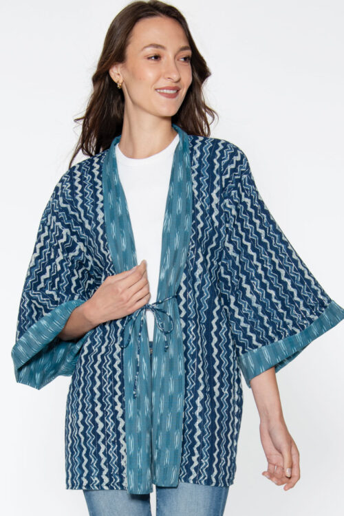 Reversible Cotton Kimono