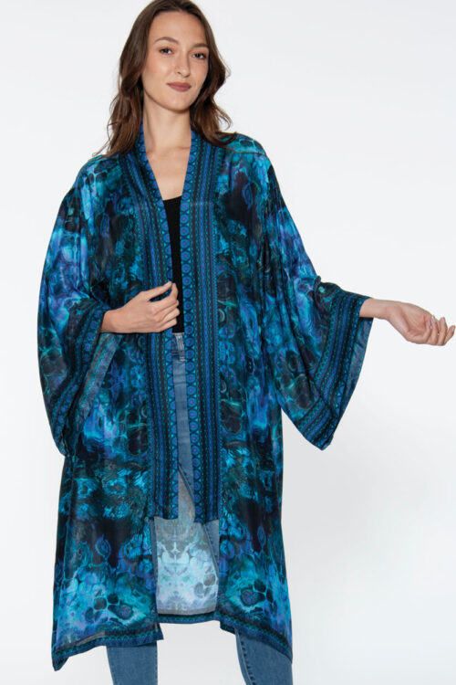 Fair Trade Blue Kimono