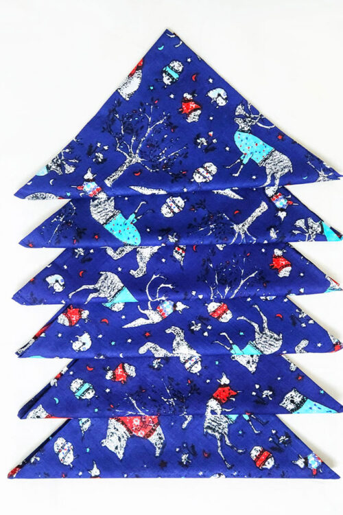 Blue Holiday Napkins