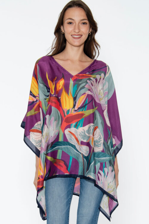 Shalini Purple Caftan Top