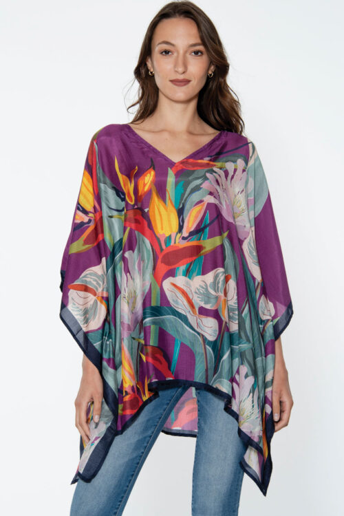 Shalini Purple Caftan Top