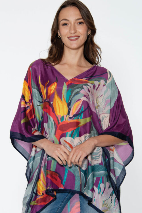 Shalini Purple Caftan Top