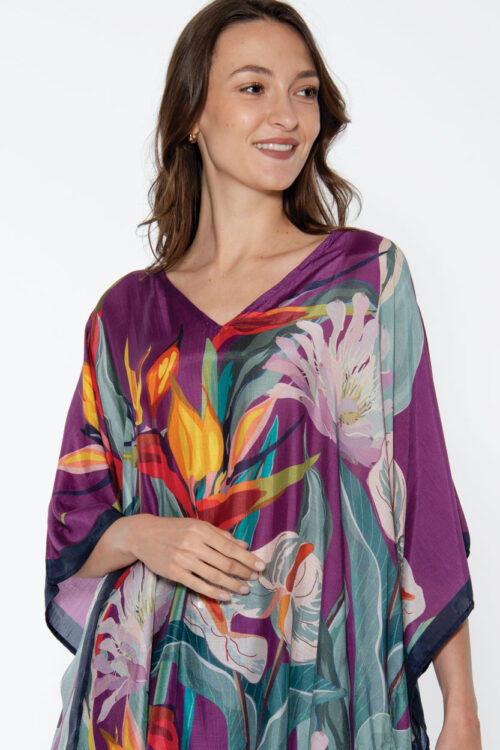 Shalini Purple Caftan Top