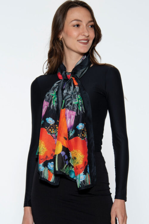 Samiya Silky Floral Scarf