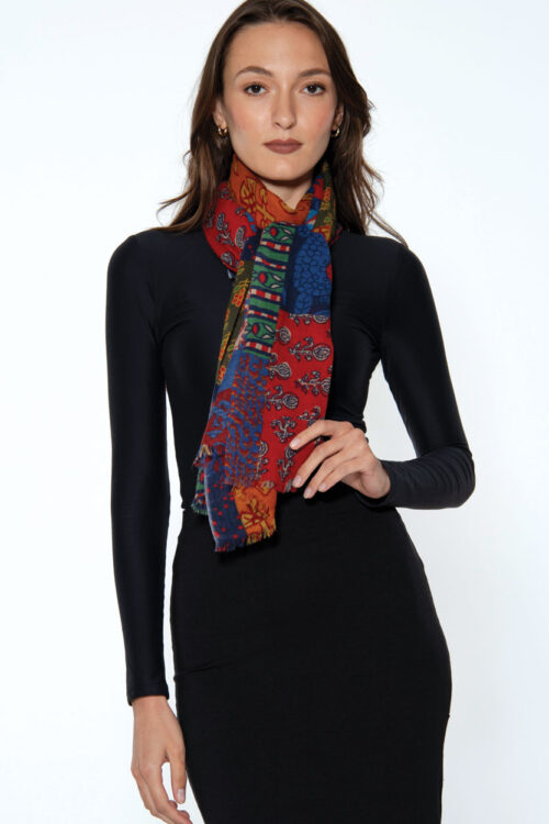 Amiya Patchwork Wool Shawl