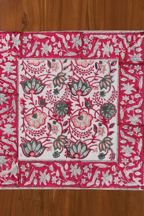 Red Block Print Napkins