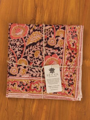 Rose Kalamkari Napkin Set