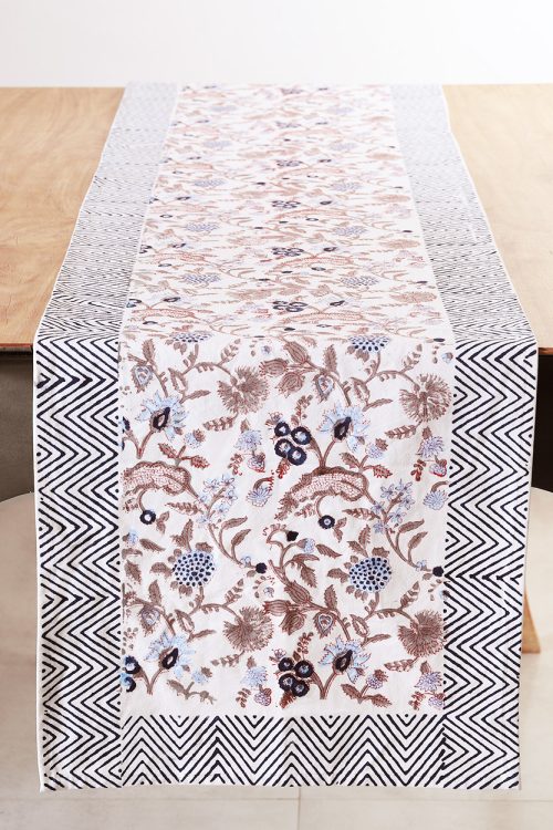 Mauve Floral Table Runner