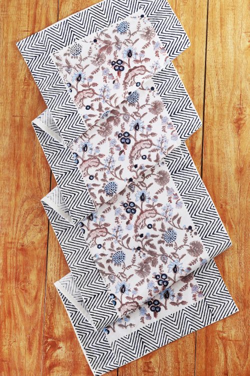 Mauve Floral Table Runner