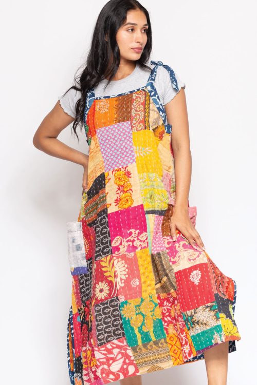 Reversible Cotton Kantha Dress