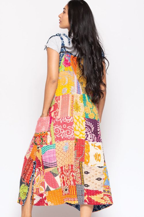 Reversible Cotton Kantha Dress