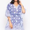 Namita Blue Cotton Kaftans