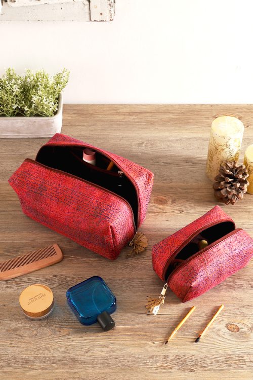 Silk Kantha Toiletry Bags