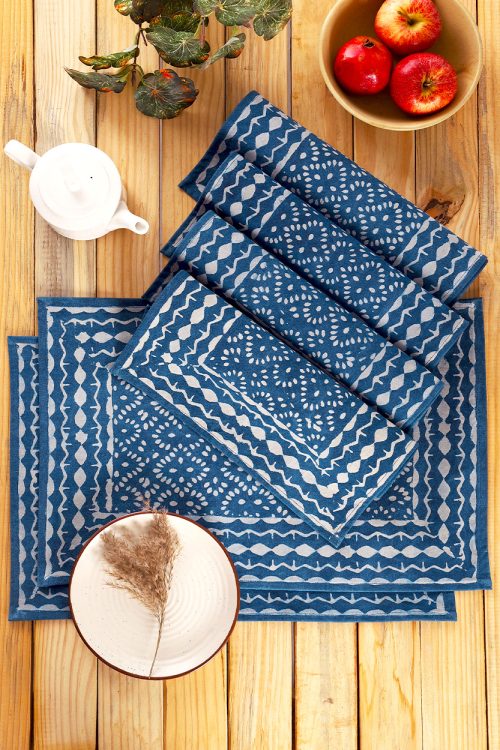 Indigo Placemats Set