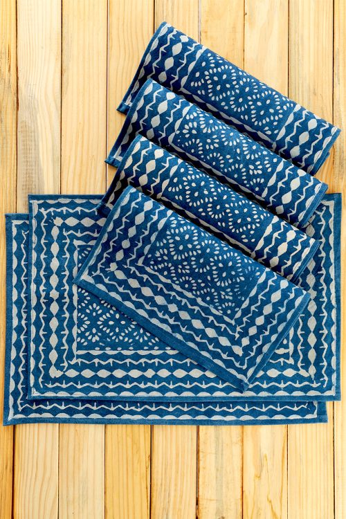 Indigo Placemats Set