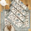 Silver Floral Placemat Set