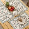 Silver Floral Placemats