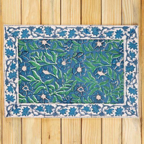 Blue Floral Placemat