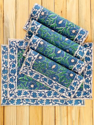 Blue Floral Placemats